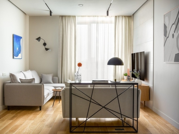 Квартира без коридоров: как дизайнеры обустроили интерьер для молодого инвестора | ivd.ru