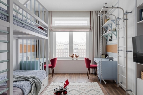 Светлая квартира в духе современной классики для семьи с двумя детьми  | ivd.ru